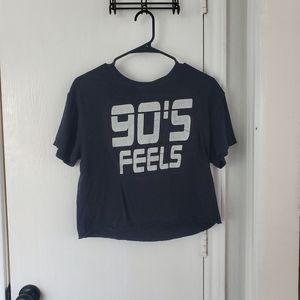 90s Feels Crop Tee Medium